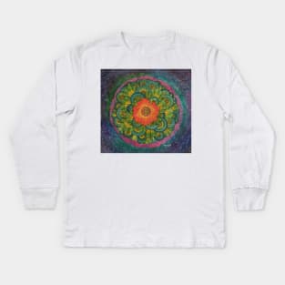 Seeds of Emotions Mandala Kids Long Sleeve T-Shirt